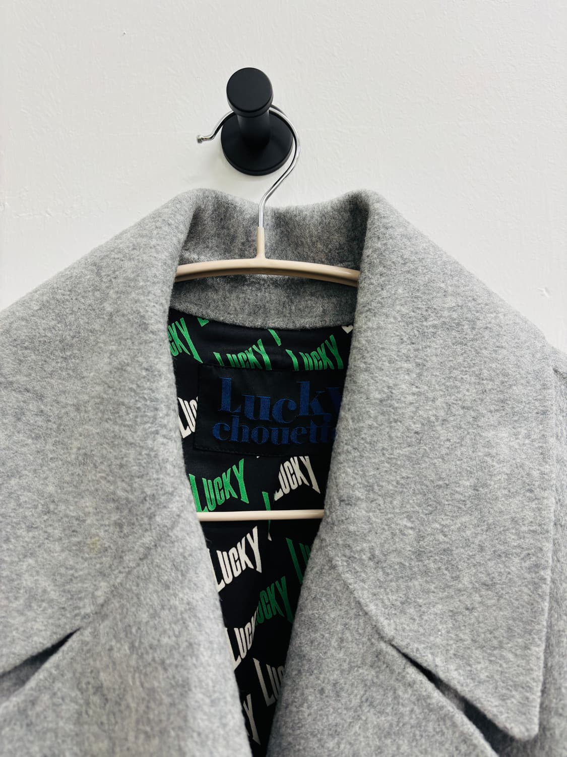 럭키슈에뜨 LUCKY CHOUETTE 울 롱코트 상품이미지3