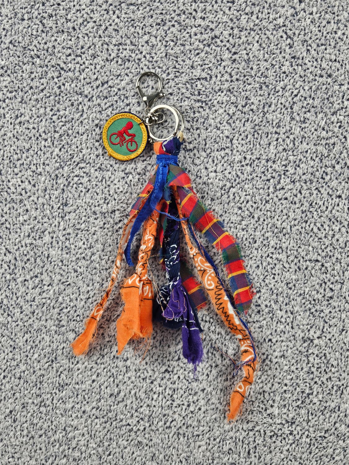 핸드메이드 커스텀 패치 반다나 카라비너 키링 / 10674 상품이미지1