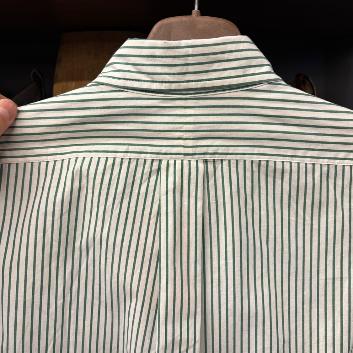 90s 폴로 랄프로렌 크레스트 로고 스트라이프 버튼다운 셔츠 N329 상품이미지6