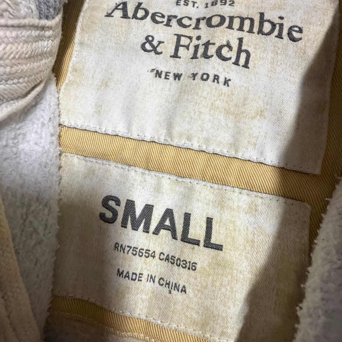 아베크롬비 그레이 후드집업 s 상품이미지3