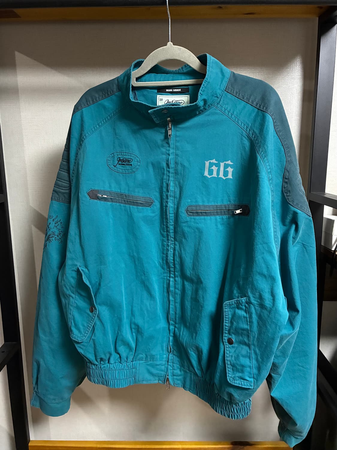 인세인개러지 패티드 숄더 해링턴 자켓 상품이미지1