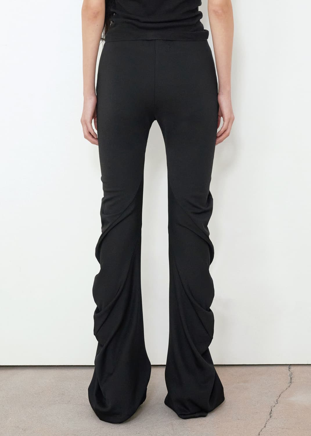 보헤미안서울 MESSY DRAPE LEGGINGS, BLACK 상품이미지3