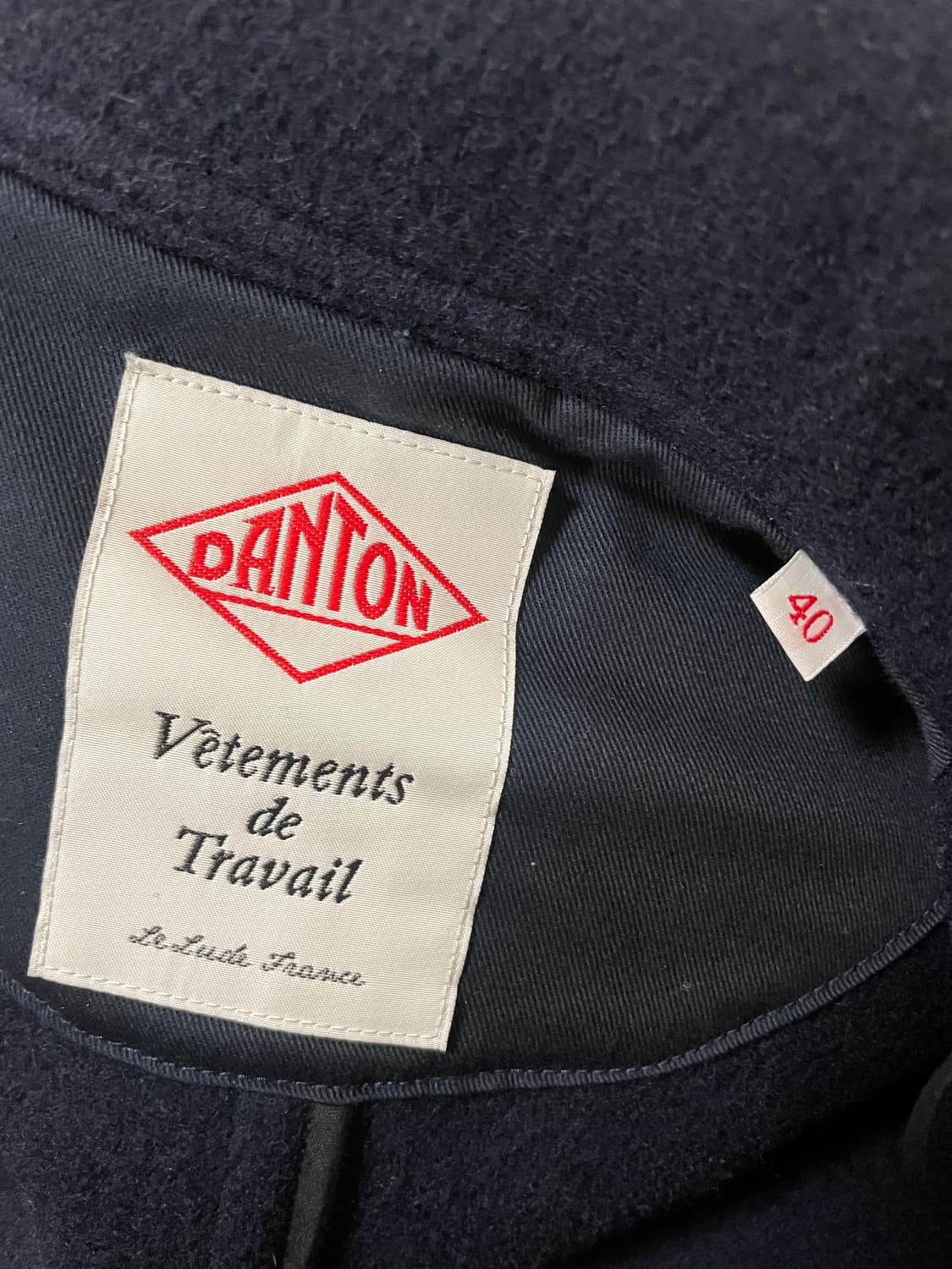 Danton 단톤 울 숏 코트 네이비 40 상품이미지6