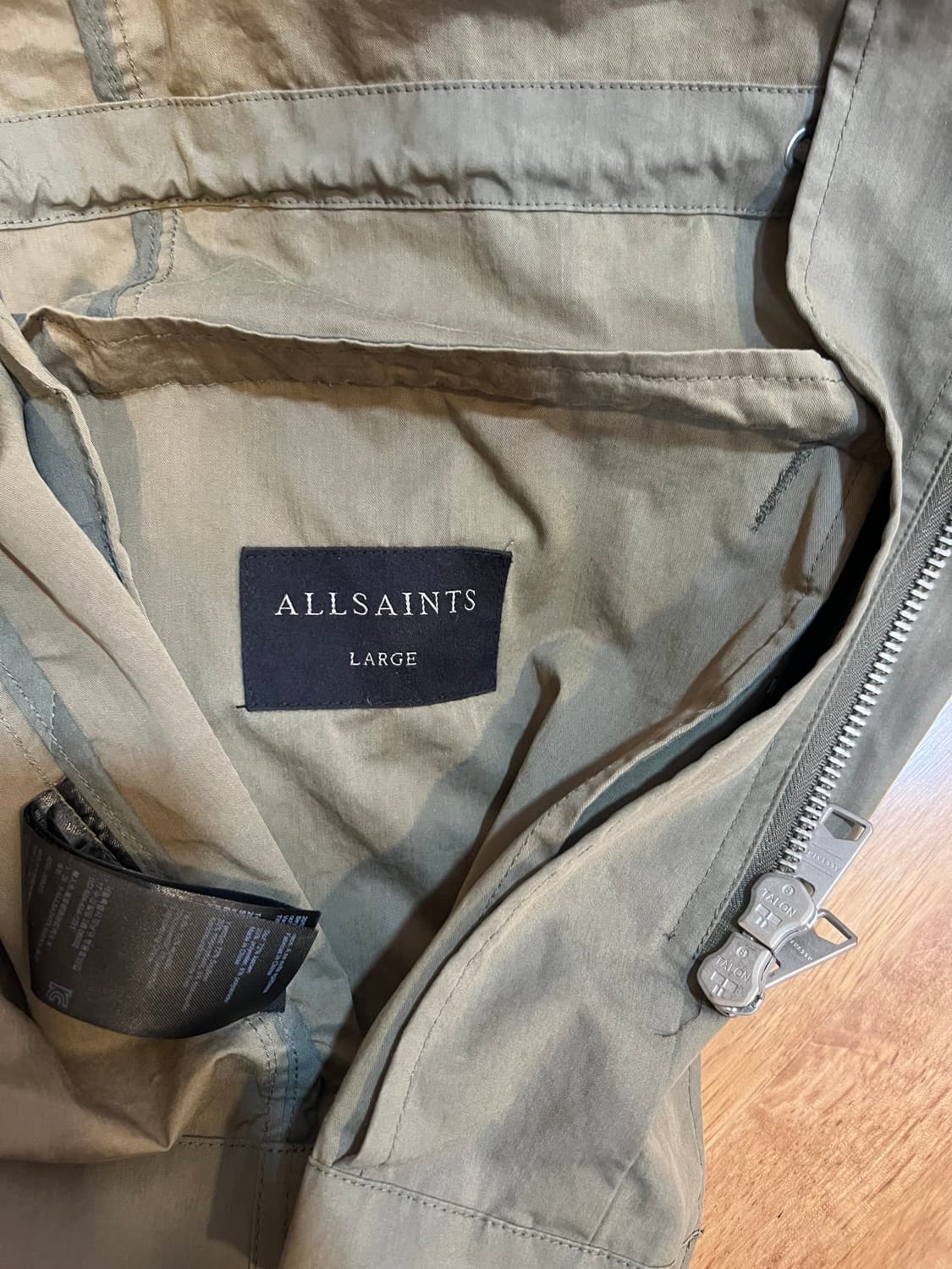 올세인츠 남성 카키 야상자켓  상품이미지4