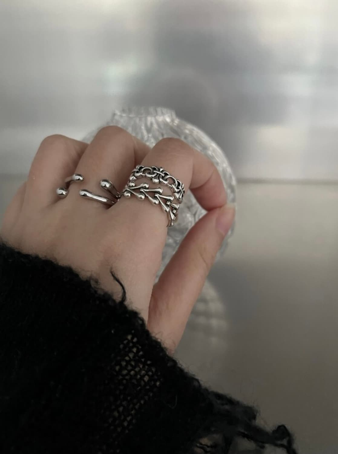 <새상품>실버925 반지 오픈링 빈티지링 은반지 실버반지 상품이미지6