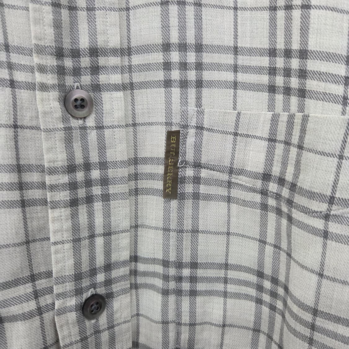 버버리 스타일 체크 남방 셔츠 남성M 상품이미지3