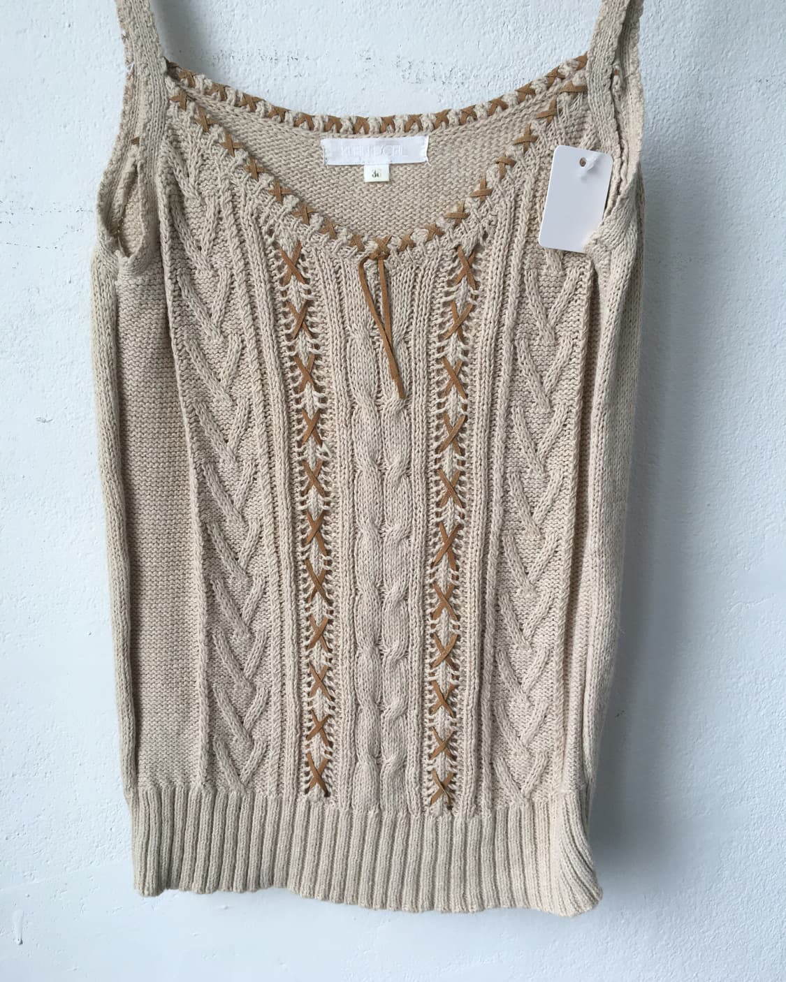 Stitch point cable knit sleeveless 상품이미지4