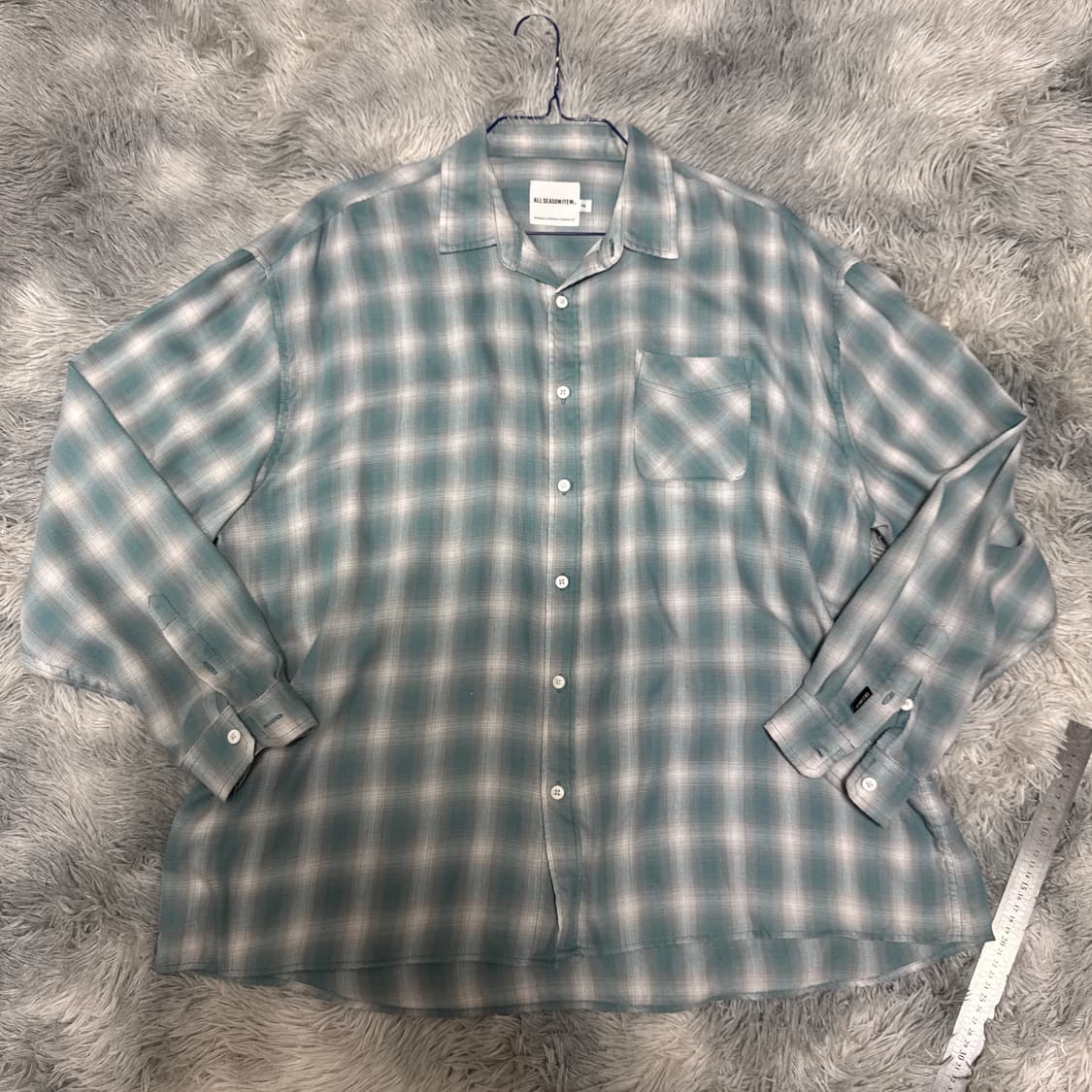 디미트리블랙 여름 체크남방 2사이즈 상품이미지1