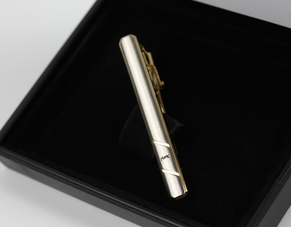 입생로랑 A+등급 5.2cm 남자 명품 넥타이핀 빈티지 상품이미지1