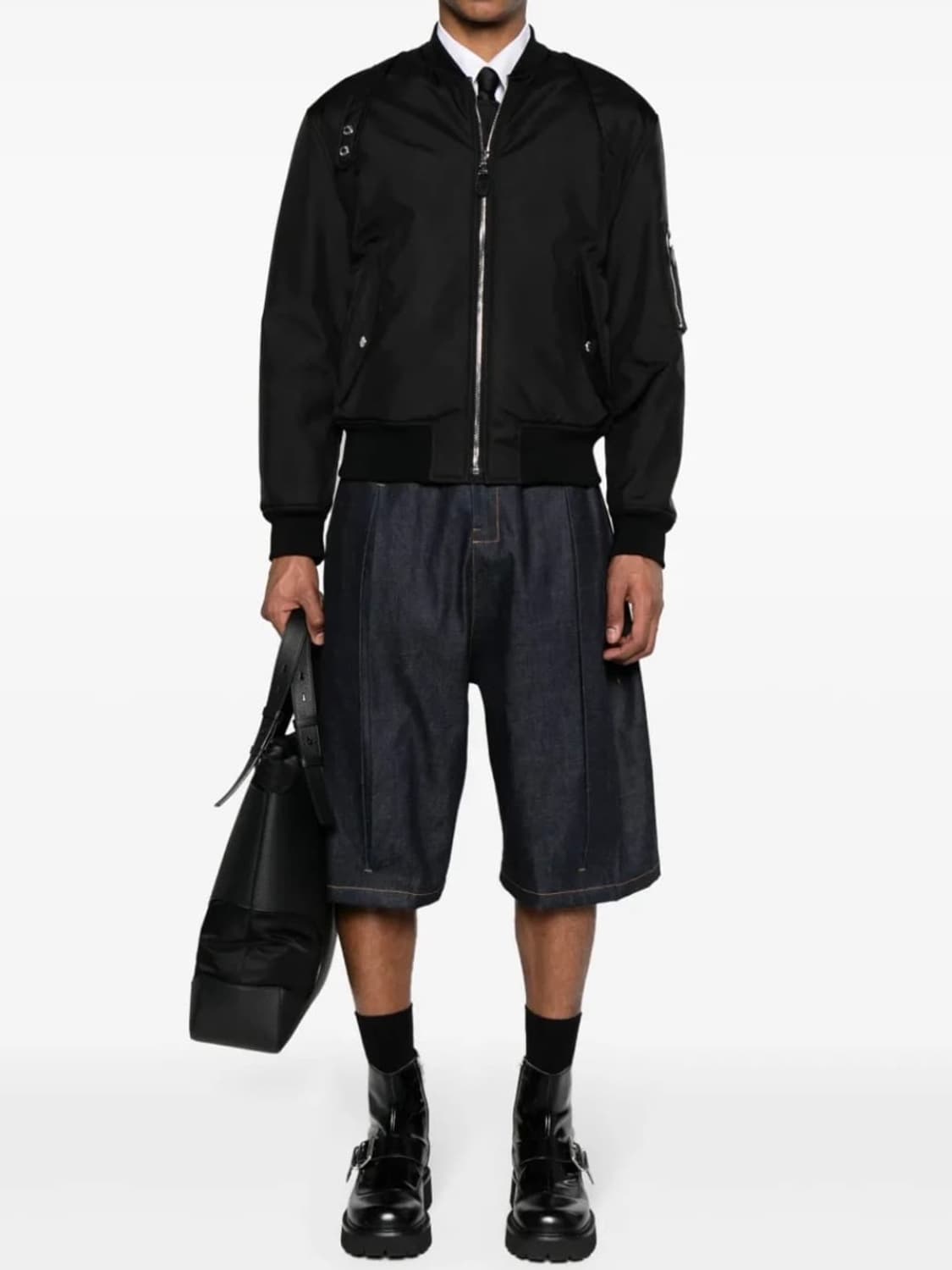 [새상품] 알렉산더 맥퀸 하네스 MA-1 봄버 자켓 블랙 (48) 상품이미지9