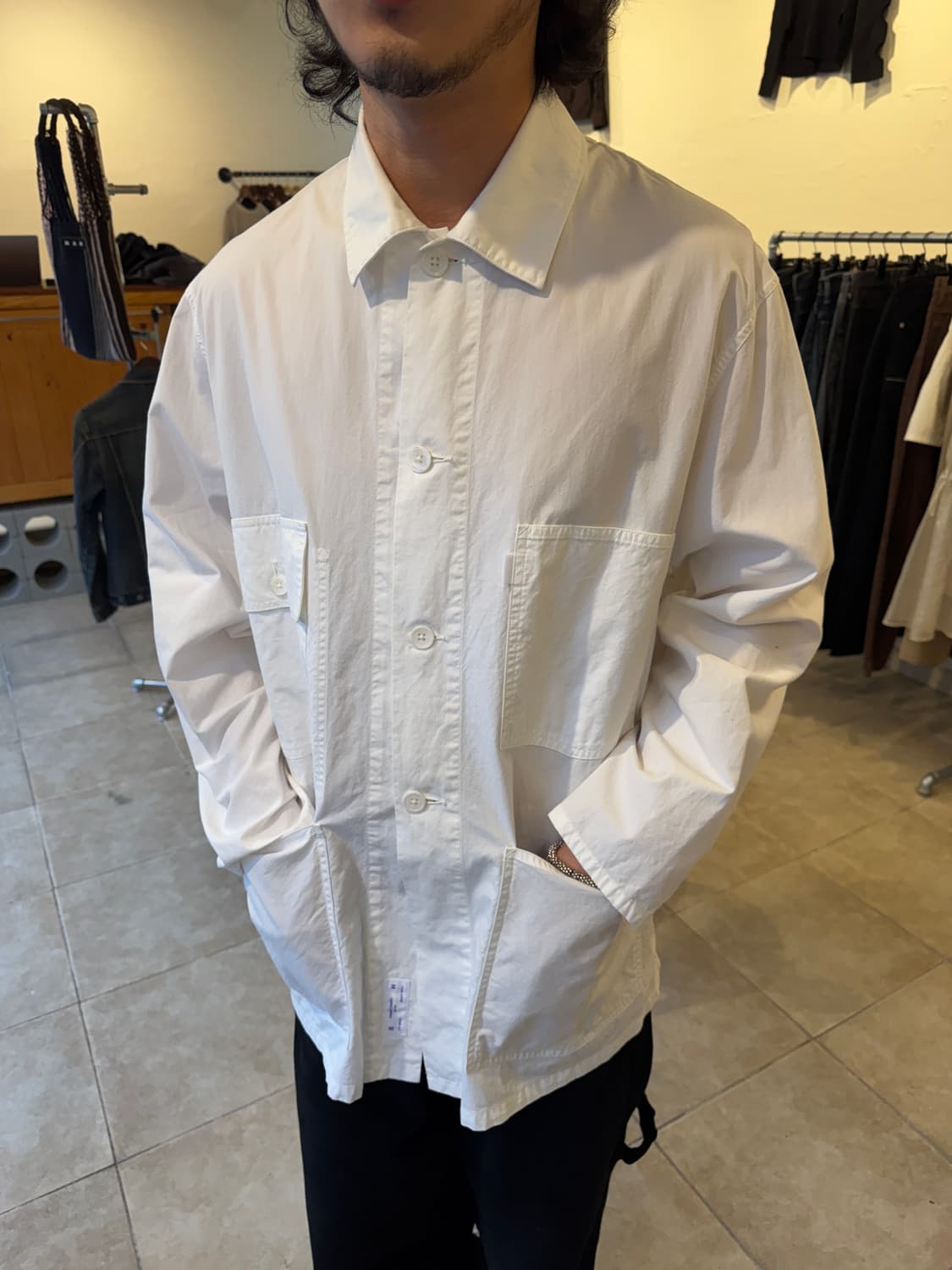S.H White Work Chore Jacket 상품이미지8