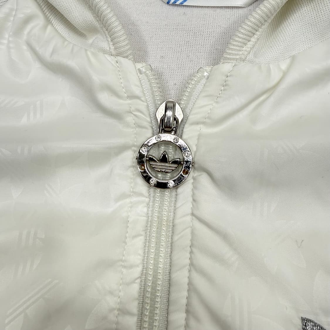 아디다스 화이트실버 후드 져지 여성 85 실측 44-55 상품이미지4