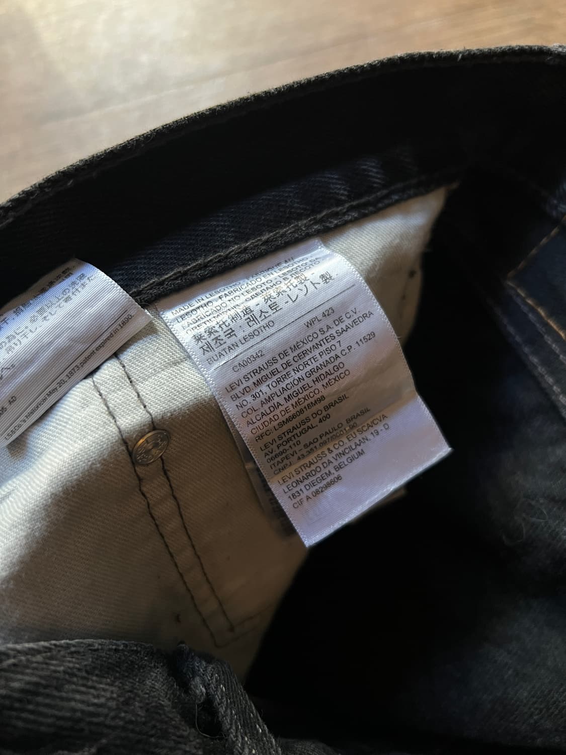 [38]리바이스 550 릴렉스핏 흑청 데님 팬츠 상품이미지7