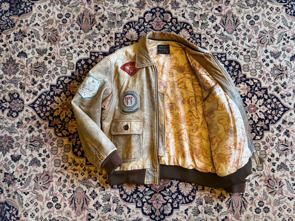 A-2 플라이트 램스킨 레더 자켓 100 상품이미지2