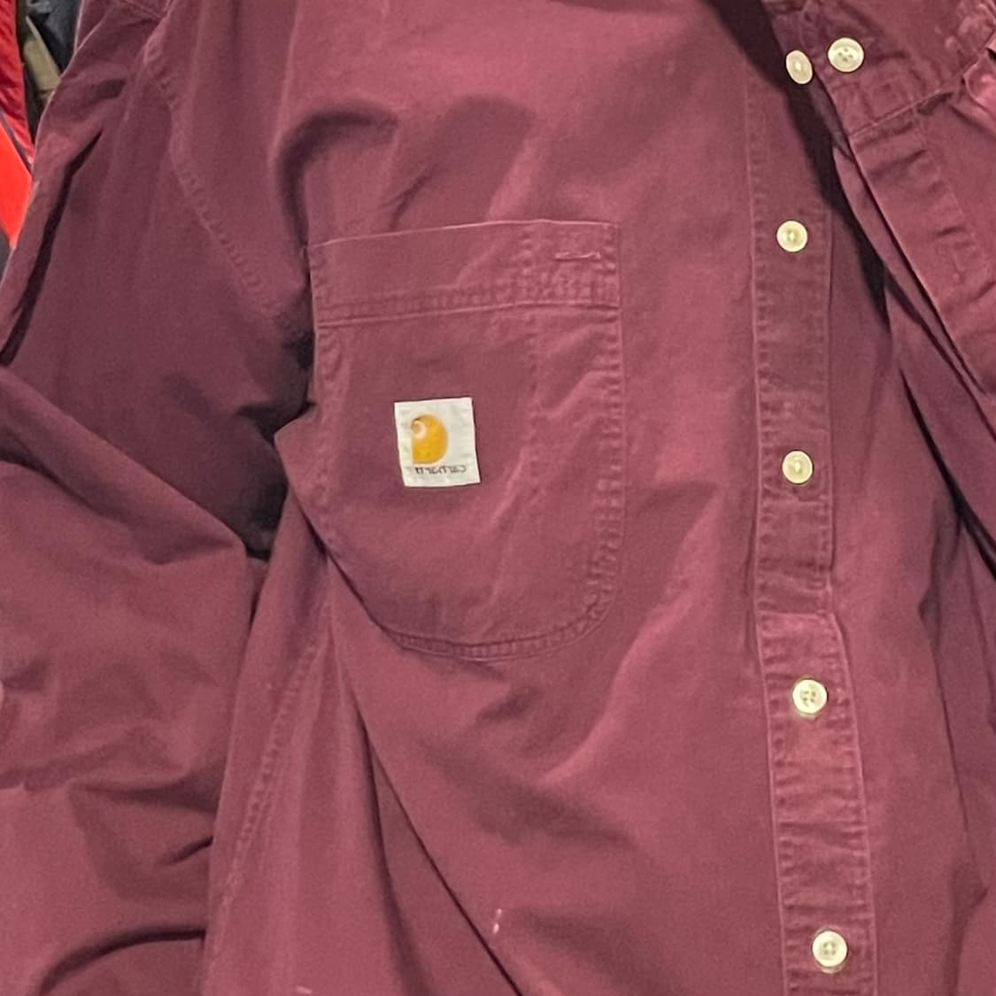 [IM] carhartt 칼하트 버건디 긴팔셔츠 상품이미지4