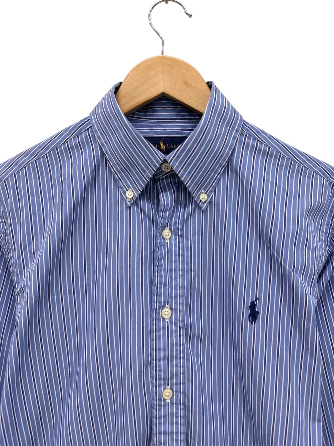 폴로 스트라이프 줄무늬 셔츠 블루 (15/M사이즈) 상품이미지2