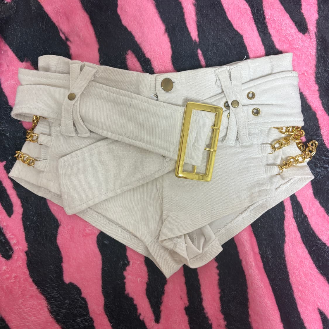 갸루 벨트 숏팬츠 상품이미지1