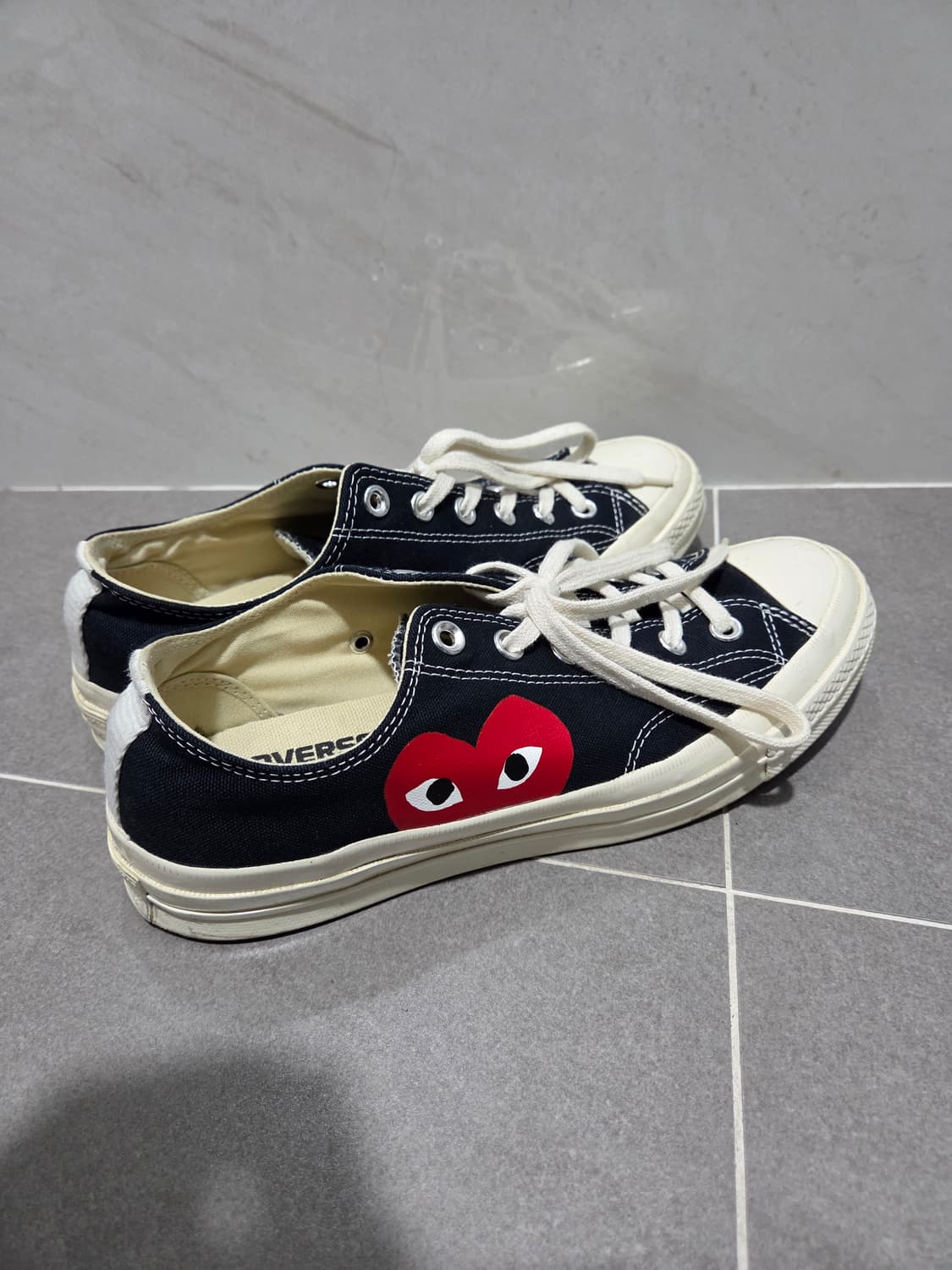 꼼데가르송 컨버스 척테일러 로우 블랙 상품이미지4