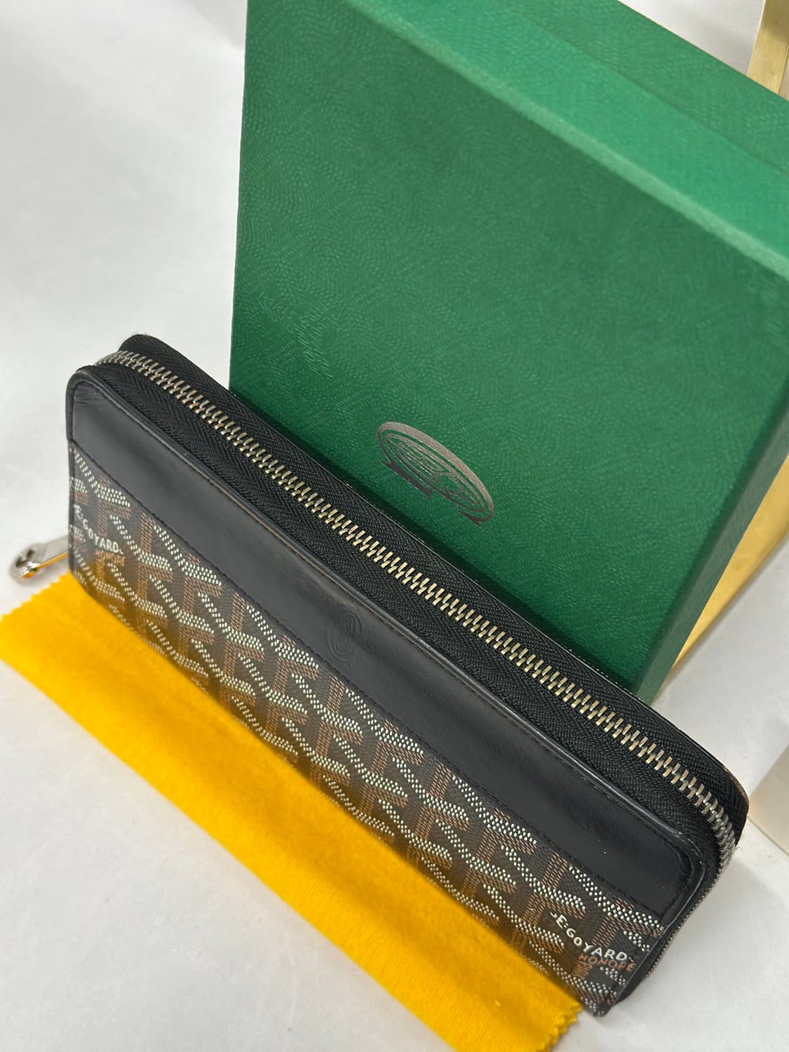 [풀구성] 고야드 마티뇽 지퍼돌이 장지갑 블랙 GM 상품이미지5