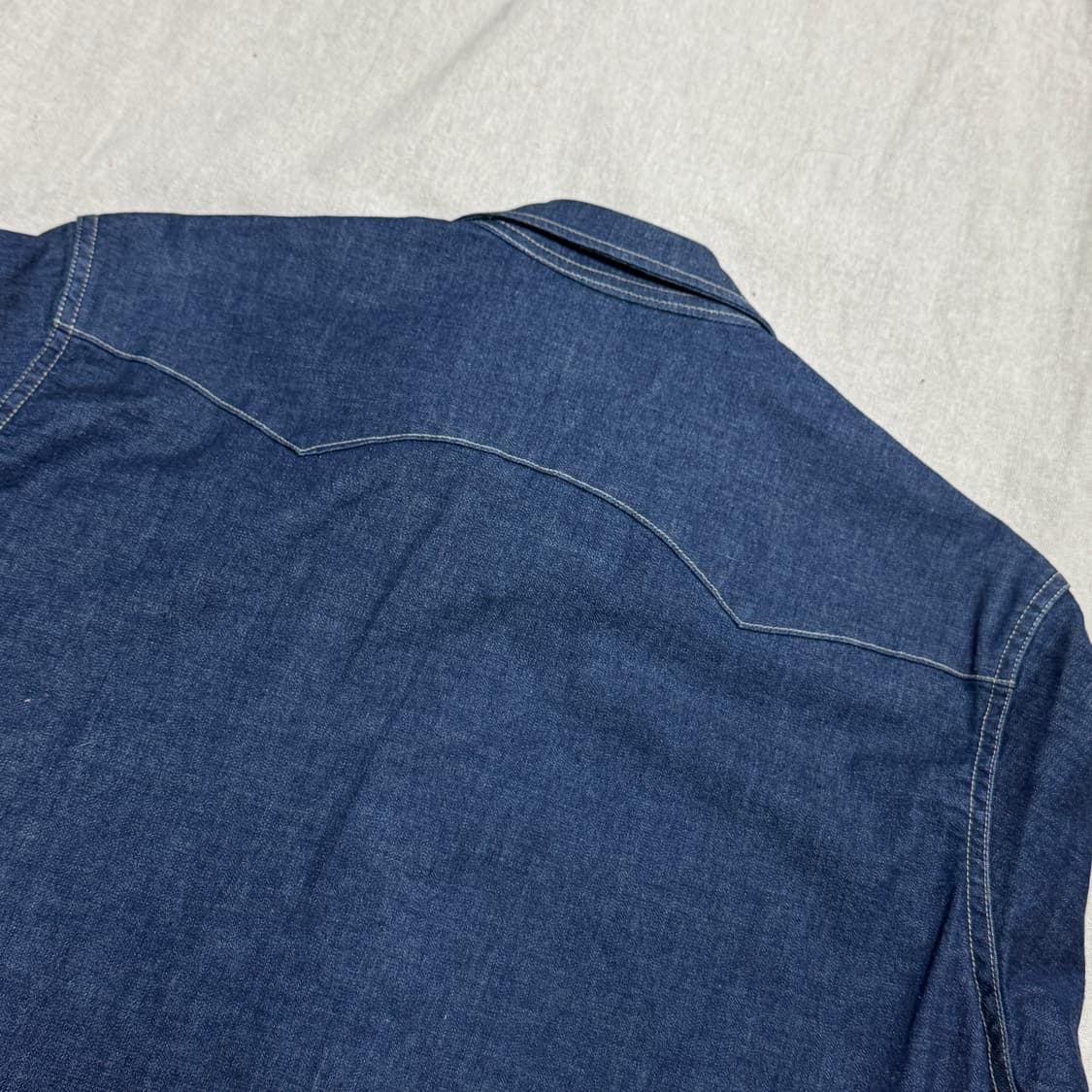 세비지 생지 진청 웨스턴 셔츠 L 상품이미지4