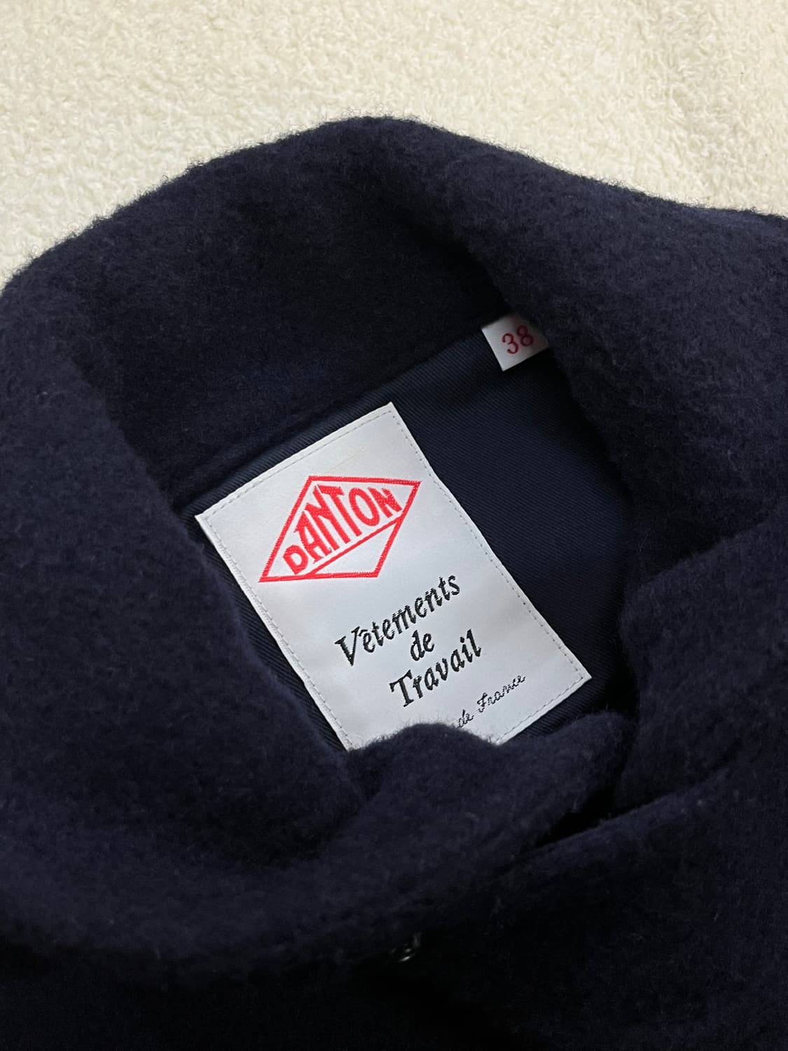 DANTON 단톤 울 숏코트 네이비 38 상품이미지7