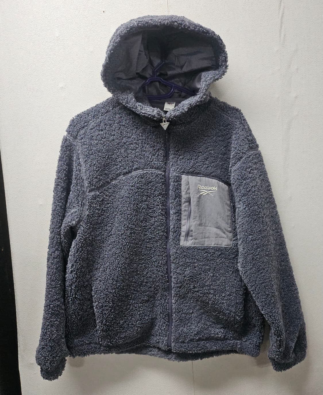 리복 그레이 후리스 플리스 집업 S  남여가능 상품이미지1