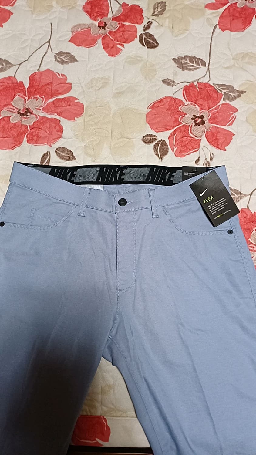 나이키골프 미사용 얇은스판면바지 실측33인치 기장107 상품이미지5