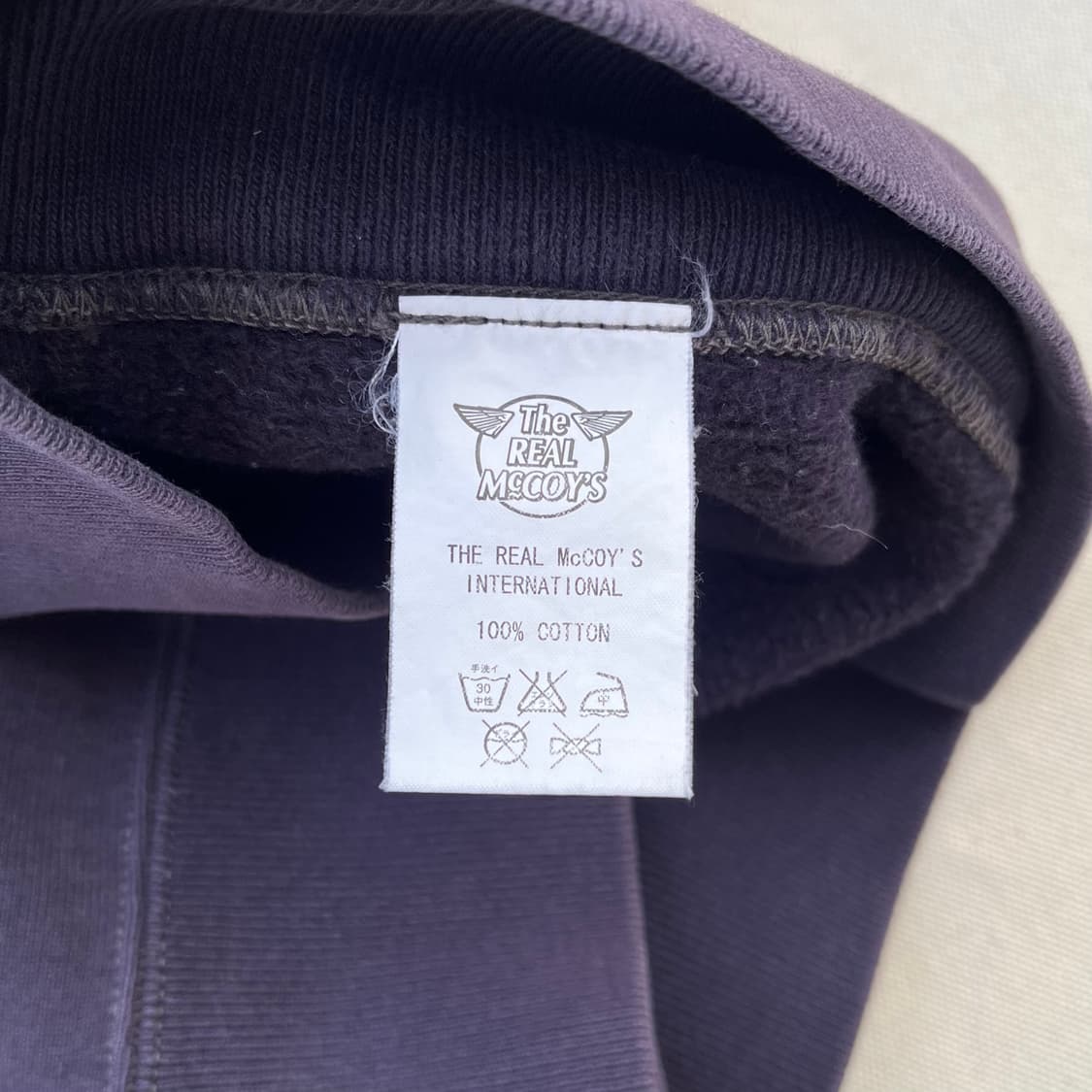 리얼맥코이 스웻 하프집업 상품이미지5