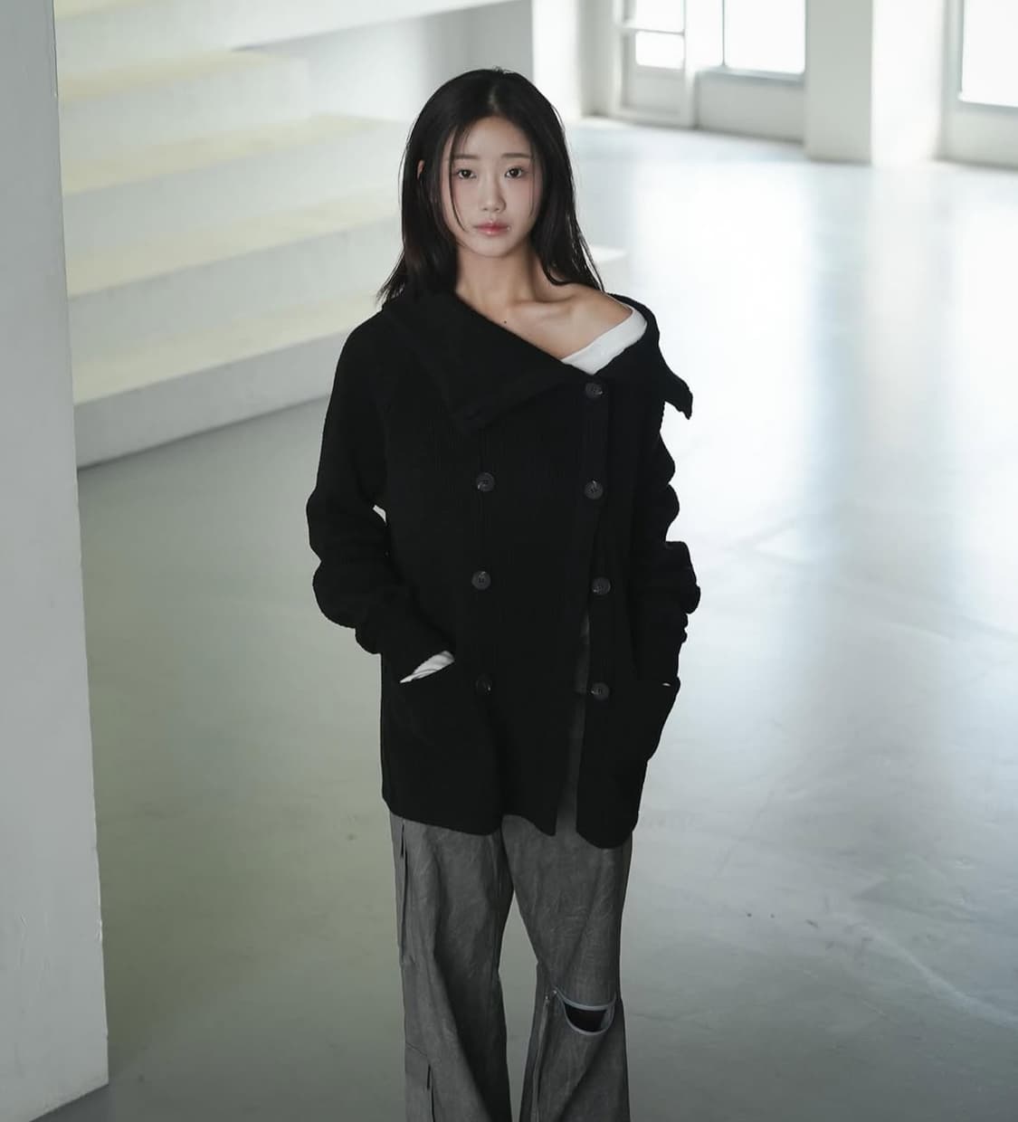 인앤양인하모니 더블버튼가디건 상품이미지3