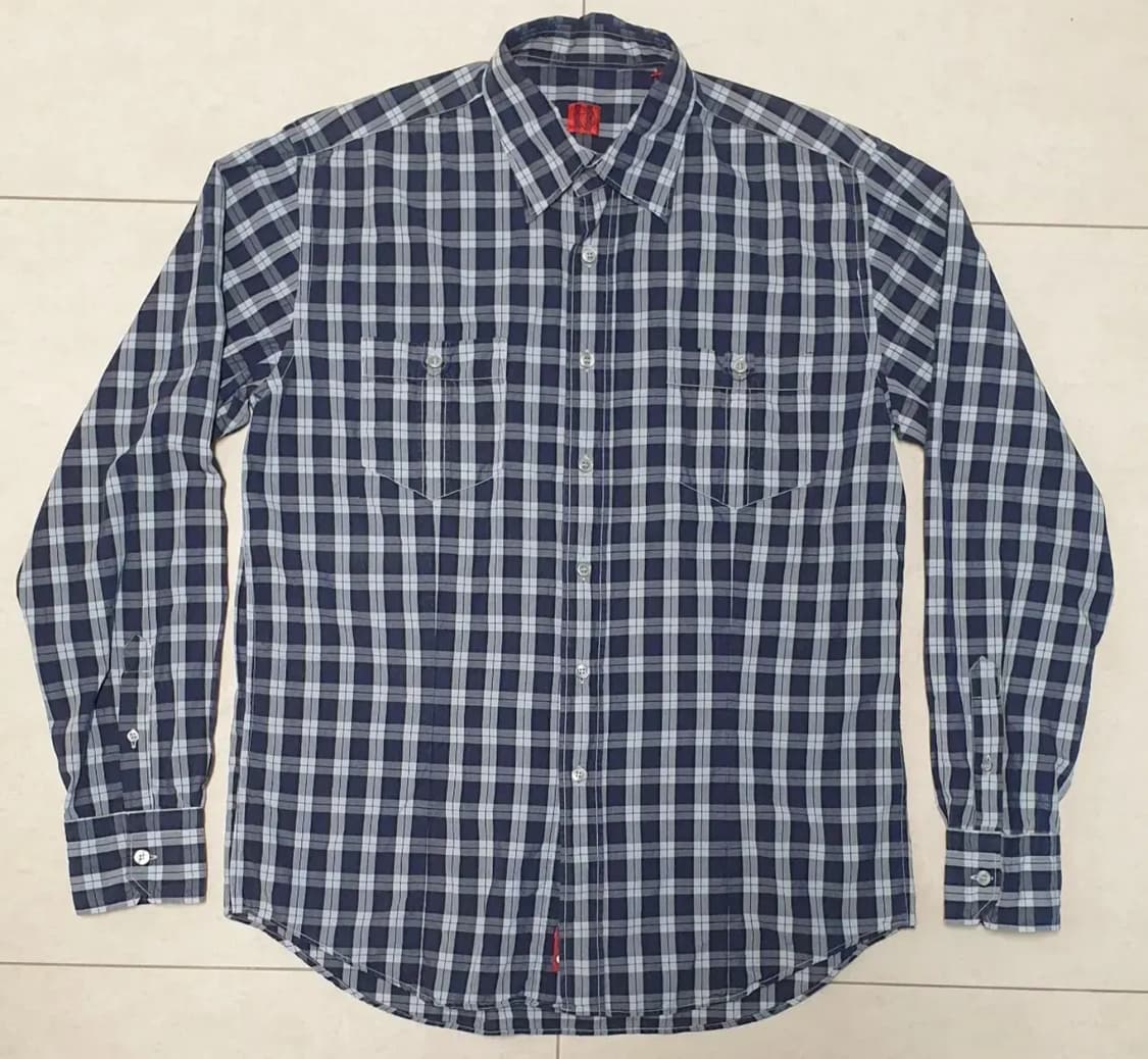 Bagutta "DUTCHBIND" Italian Check Shirt 상품이미지1