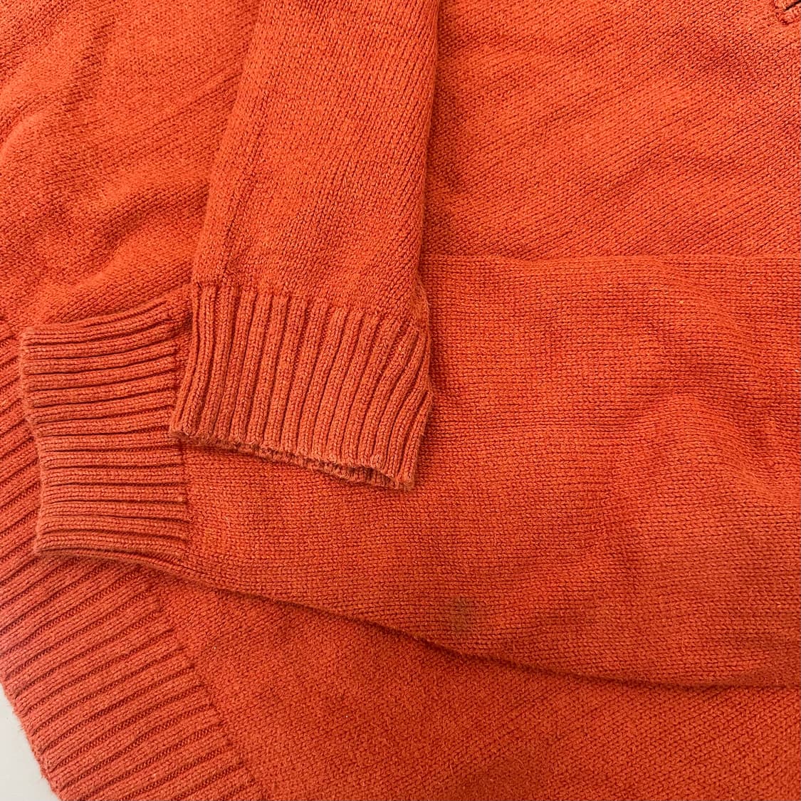 00s 폴로랄프로렌 오렌지 코튼 하프집업 니트 상품이미지4