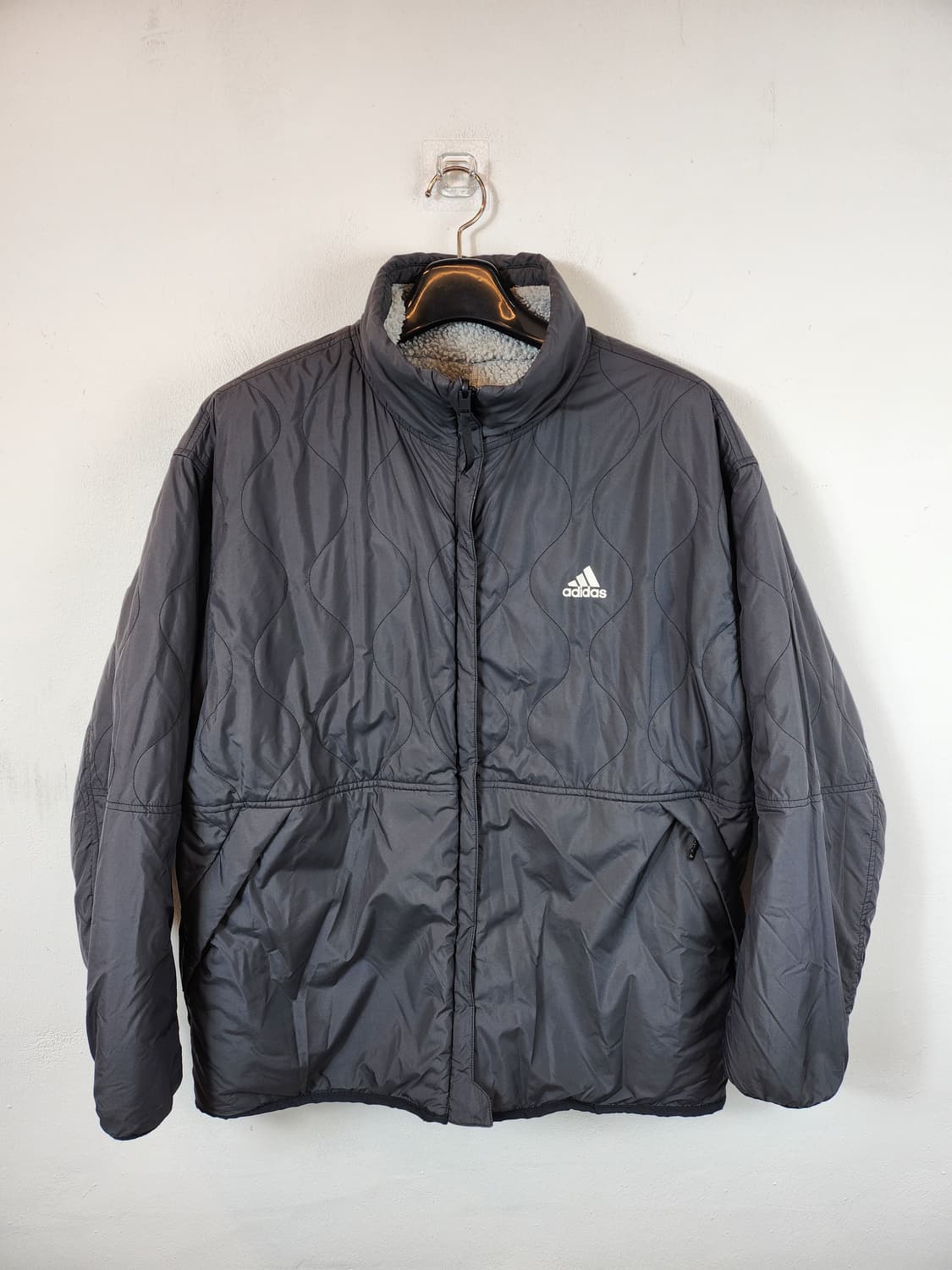 아디다스 리버서블 쉐르파 재킷 110 2XL XXL 새제품급 상품이미지5