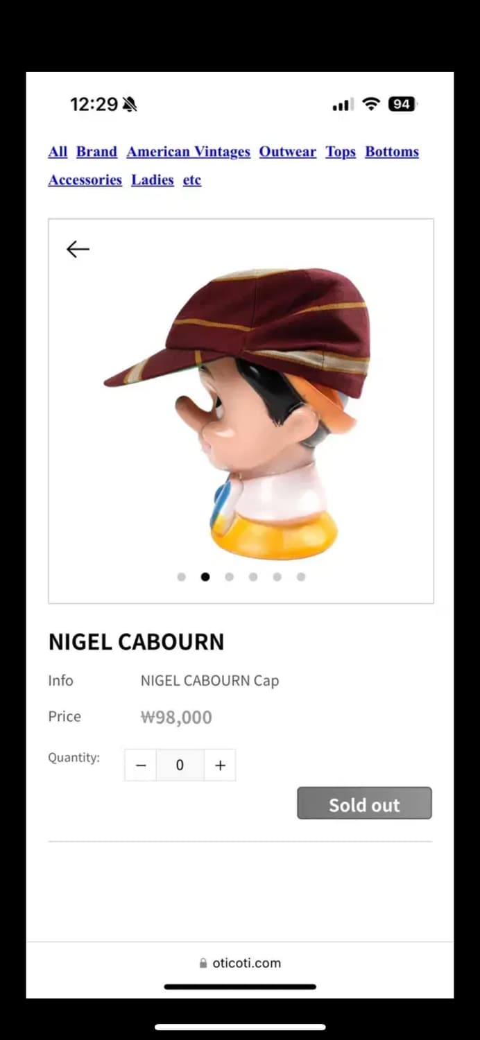 NIGEL CABOURN(나이젤 카본)  모자 상품이미지6