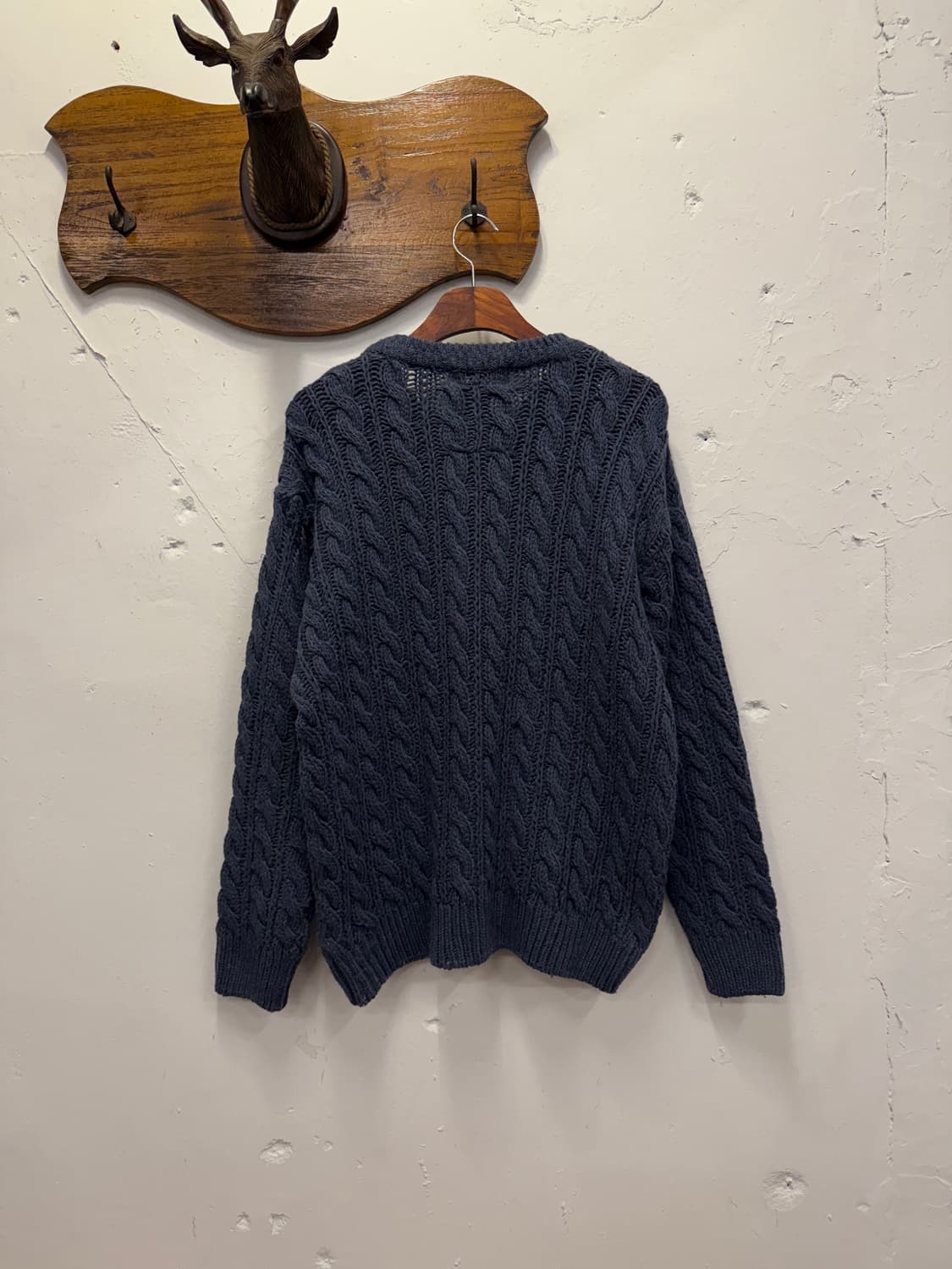 L) Spain Navy Fisherman 피셔맨 Knit Sweater 상품이미지4