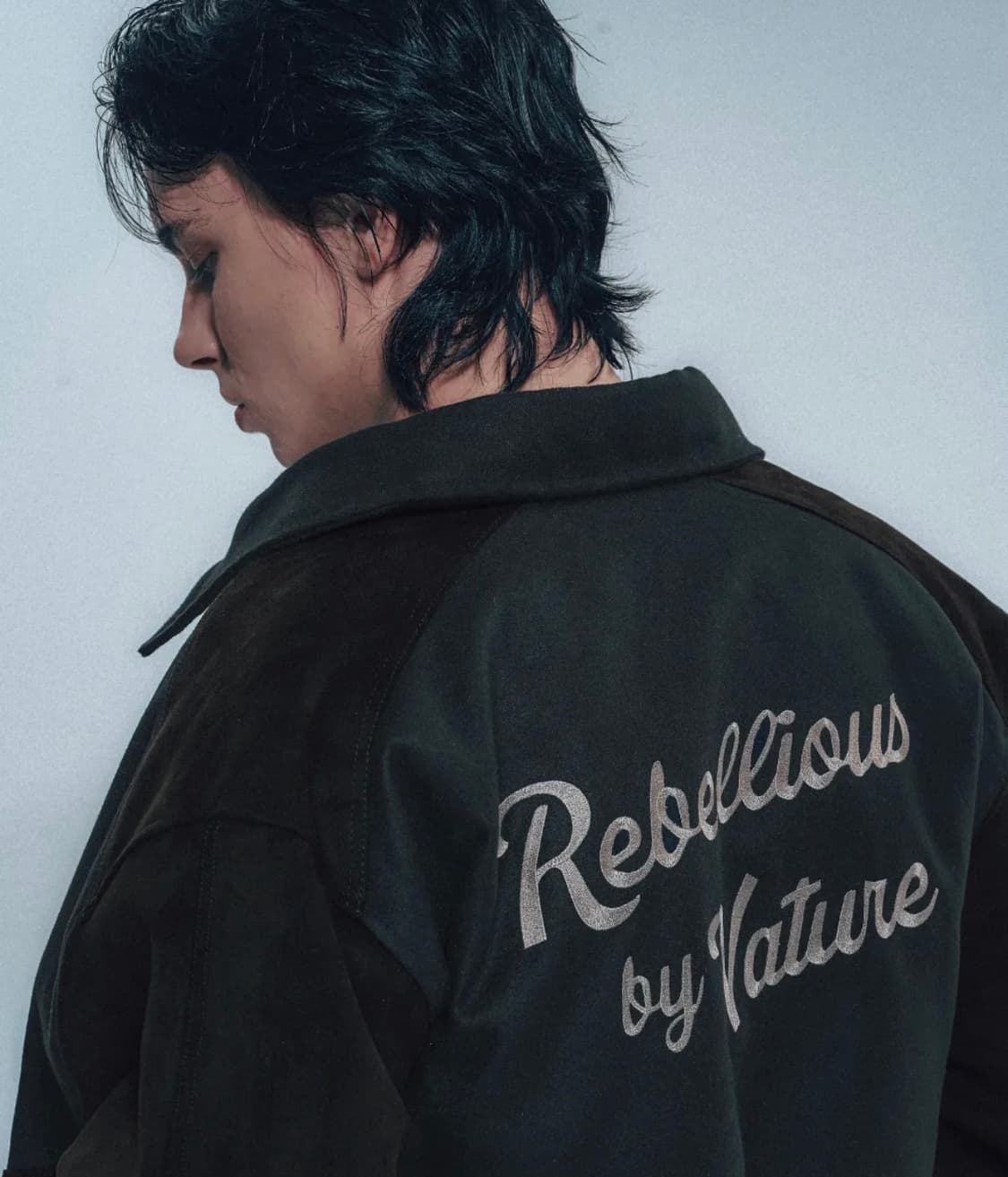 라우디 비건 스웨이드 바시티 자켓(새상품) 상품이미지1