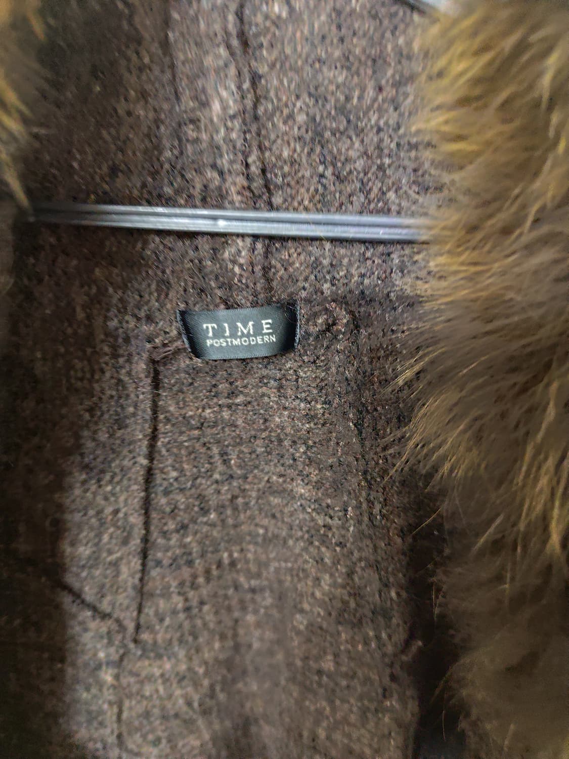 TIME 폭스퍼 조끼 (90, F, 브라운, 천연모피) 상품이미지3