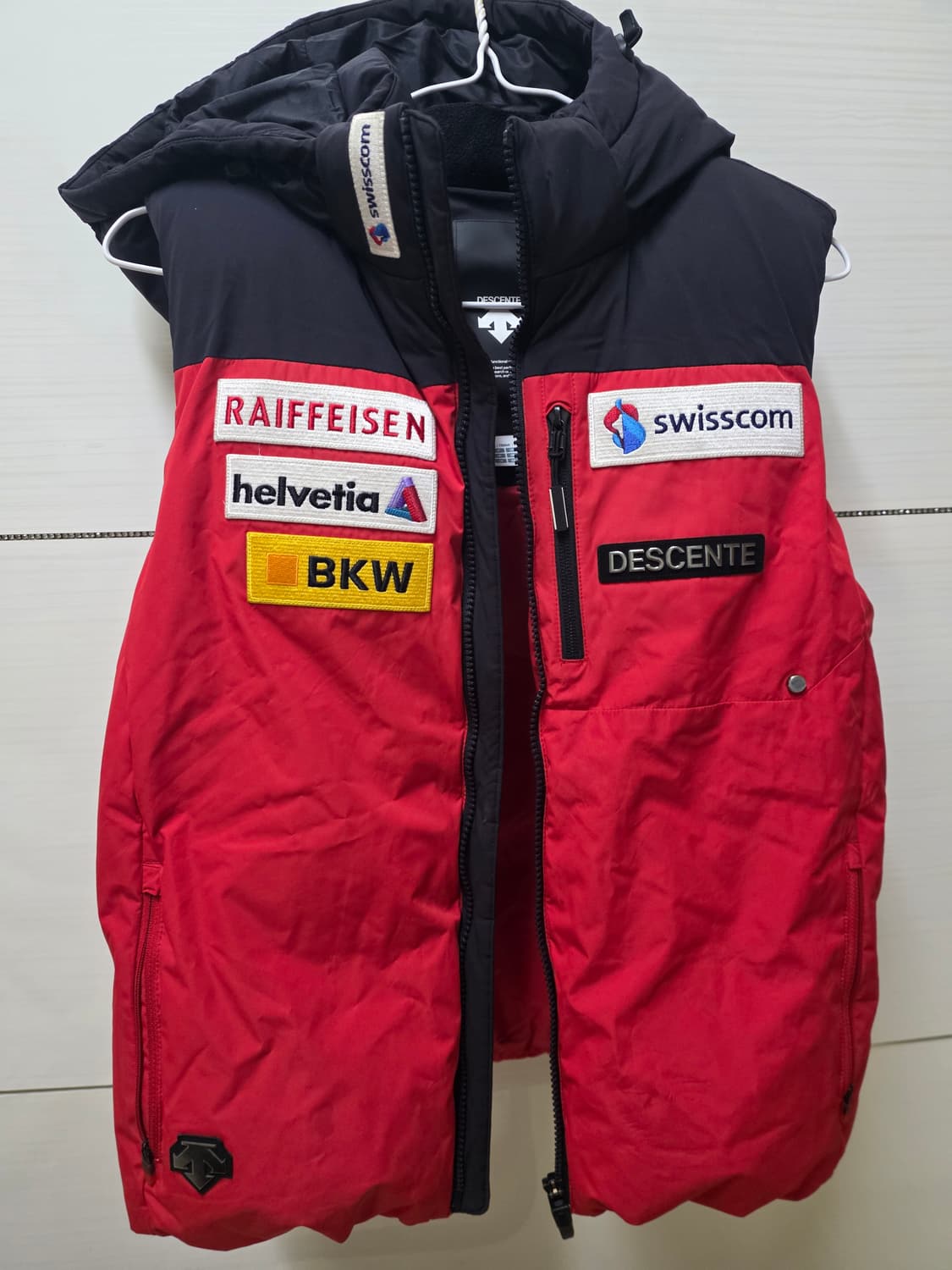 데상트패딩조끼 S 상품이미지1