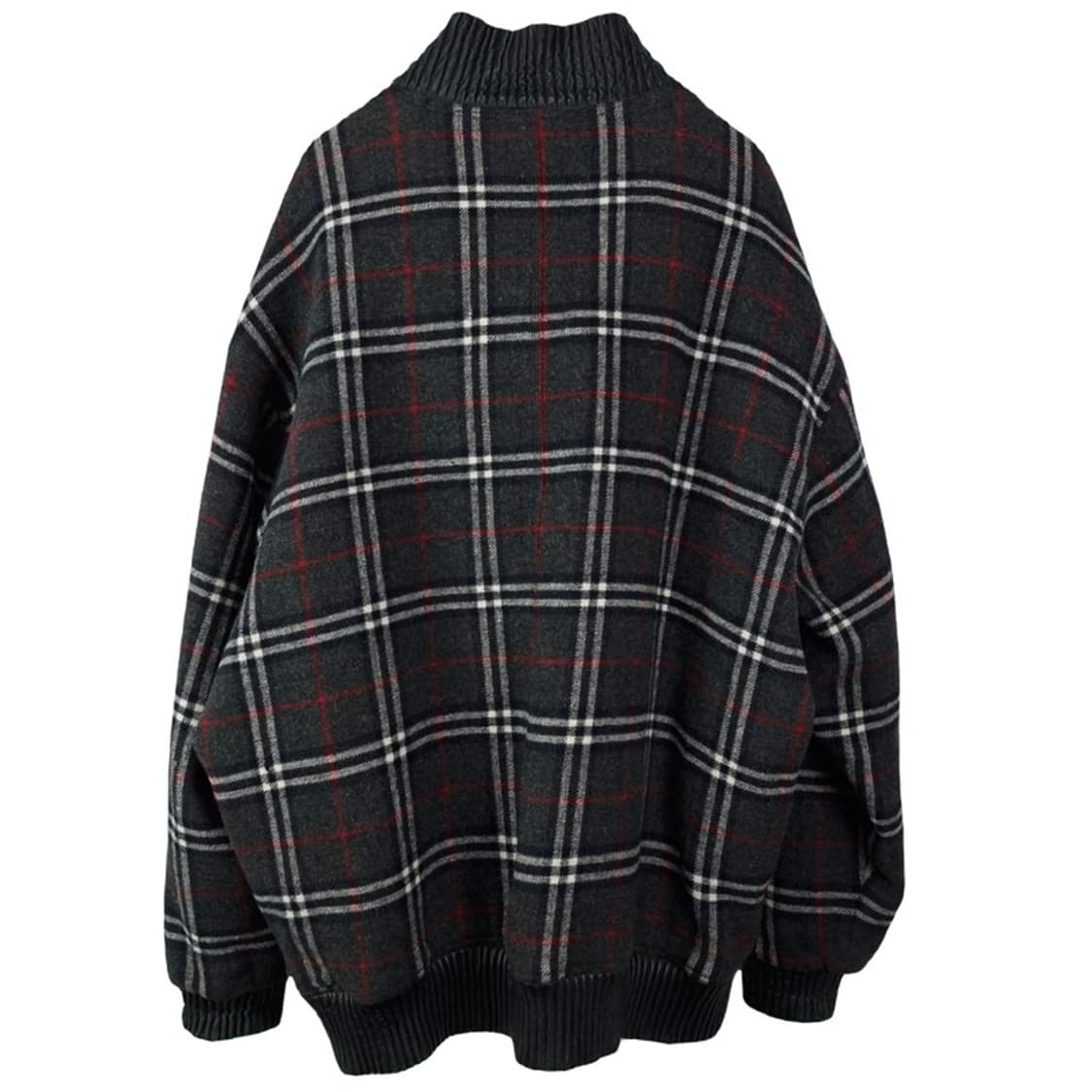 [쇼트] 리버시블 빅스이즈 쉽스킨 양가죽 레더 봄버 자켓 P01576 상품이미지6