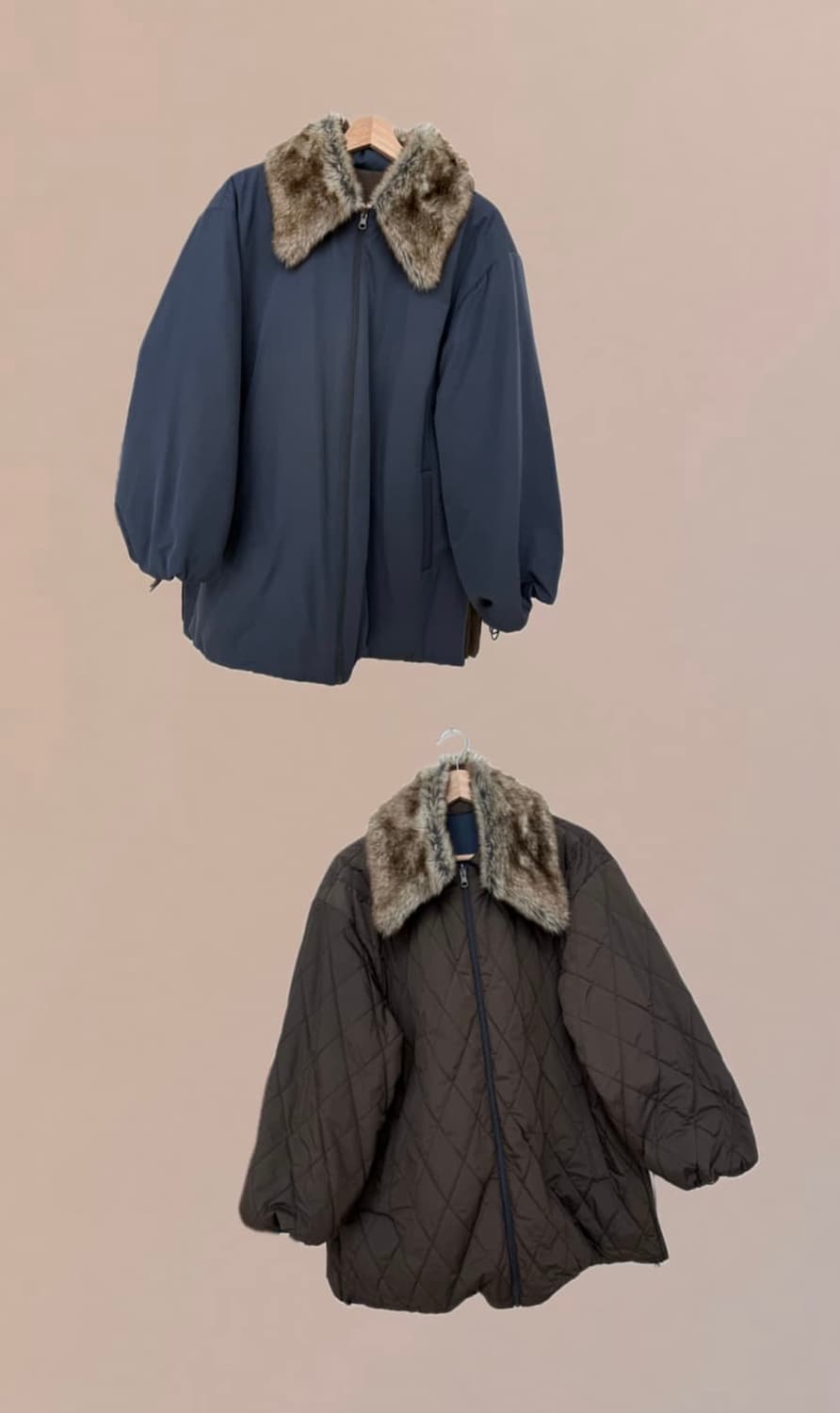 아모멘토 리버시블 코트 상품이미지1