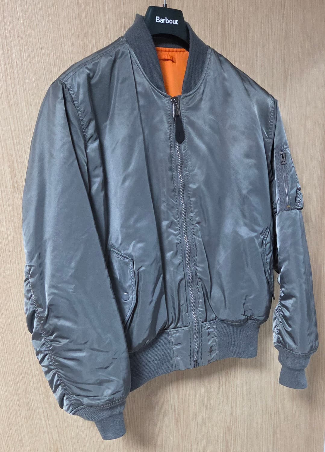 (착샷) 알파인더스트리 ma-1 건메탈 마원 상품이미지2