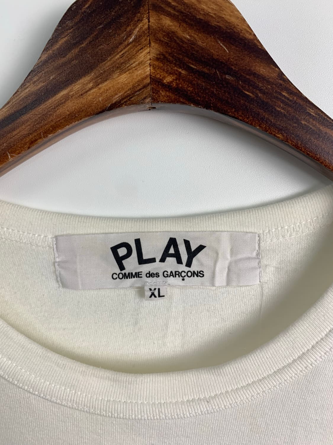 꼼데가르송 플레이 와펜 화이트 롱슬리브 긴팔티 상품이미지7