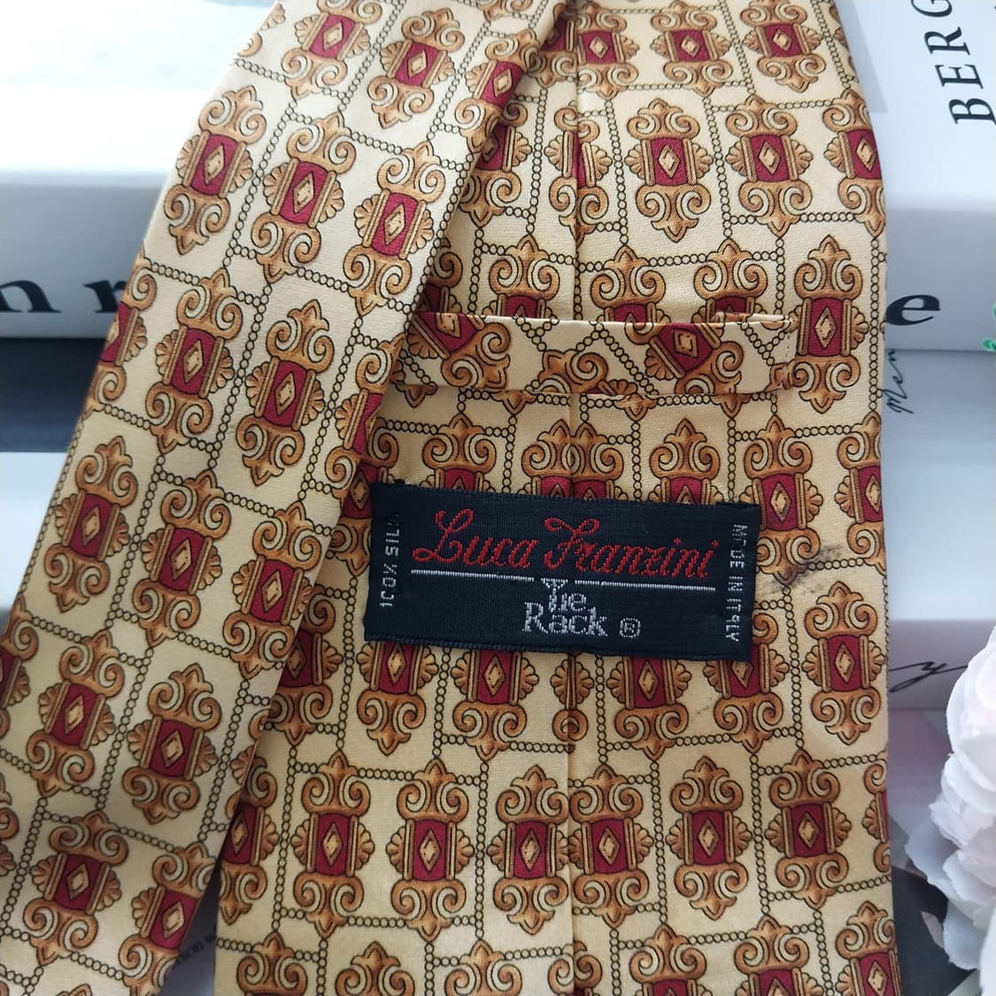 루카 프란치니 실크 기하 패턴 넥타이 10.1cm A등급 K1276

 상품이미지5