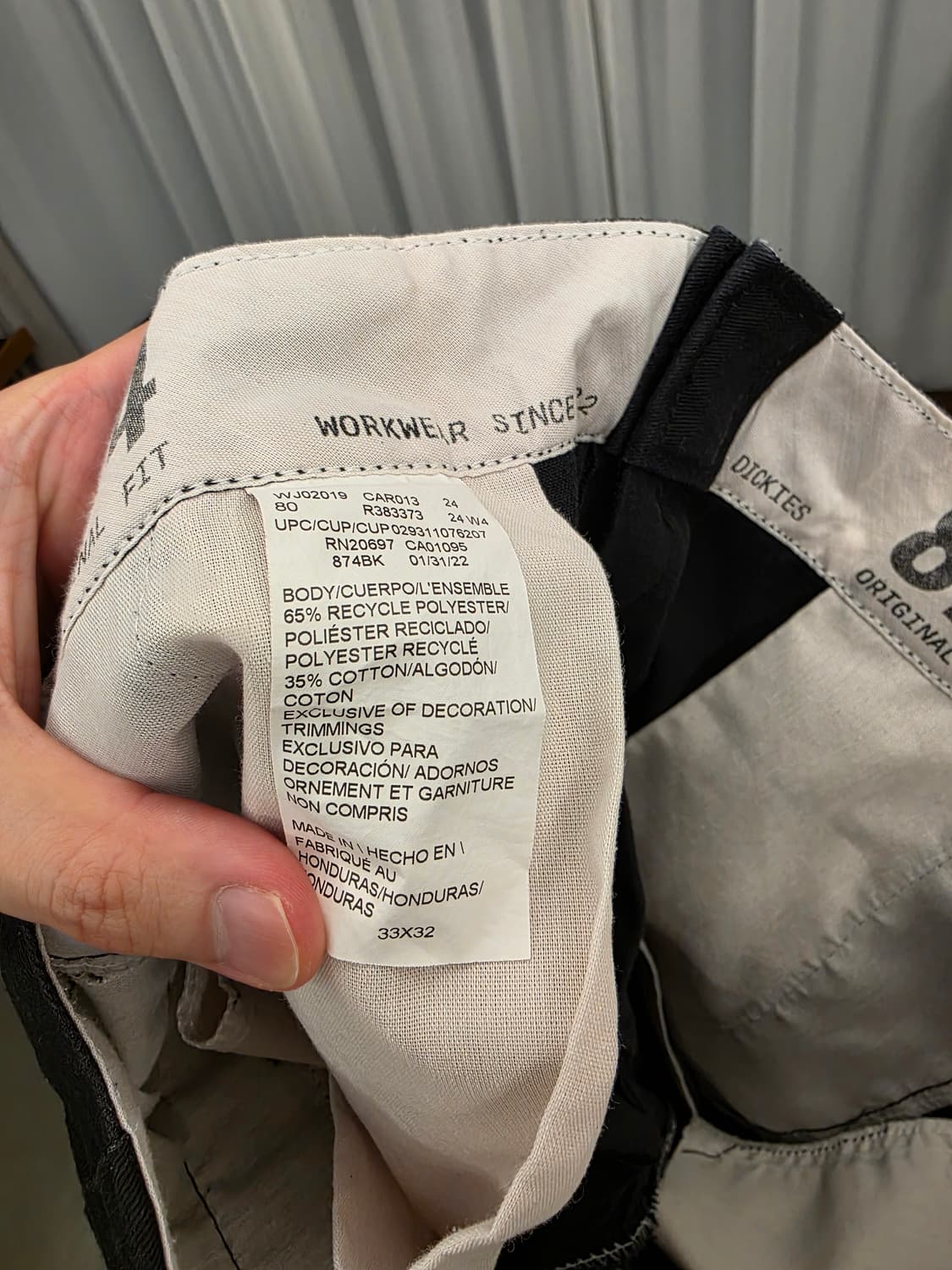 디키즈 / 레귤러핏 874 팬츠 / 32 상품이미지5
