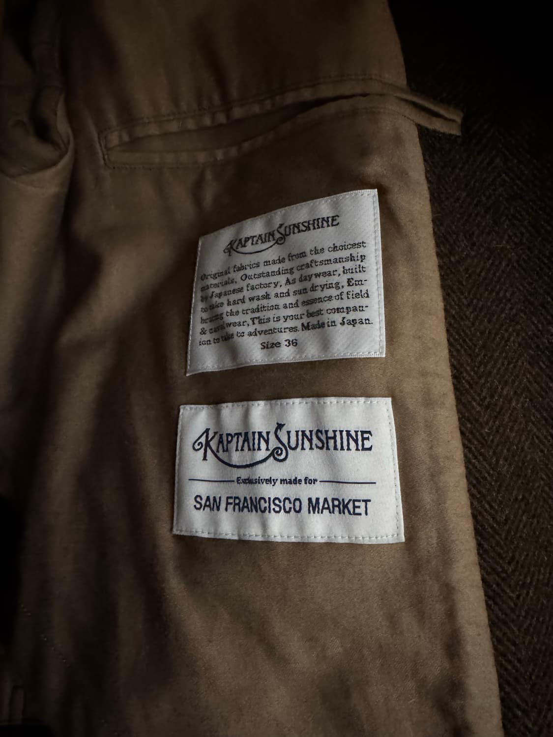 캡틴선샤인 20fw 트레블러 코트 36 샌프란시스코 마켓 별주모델 상품이미지3