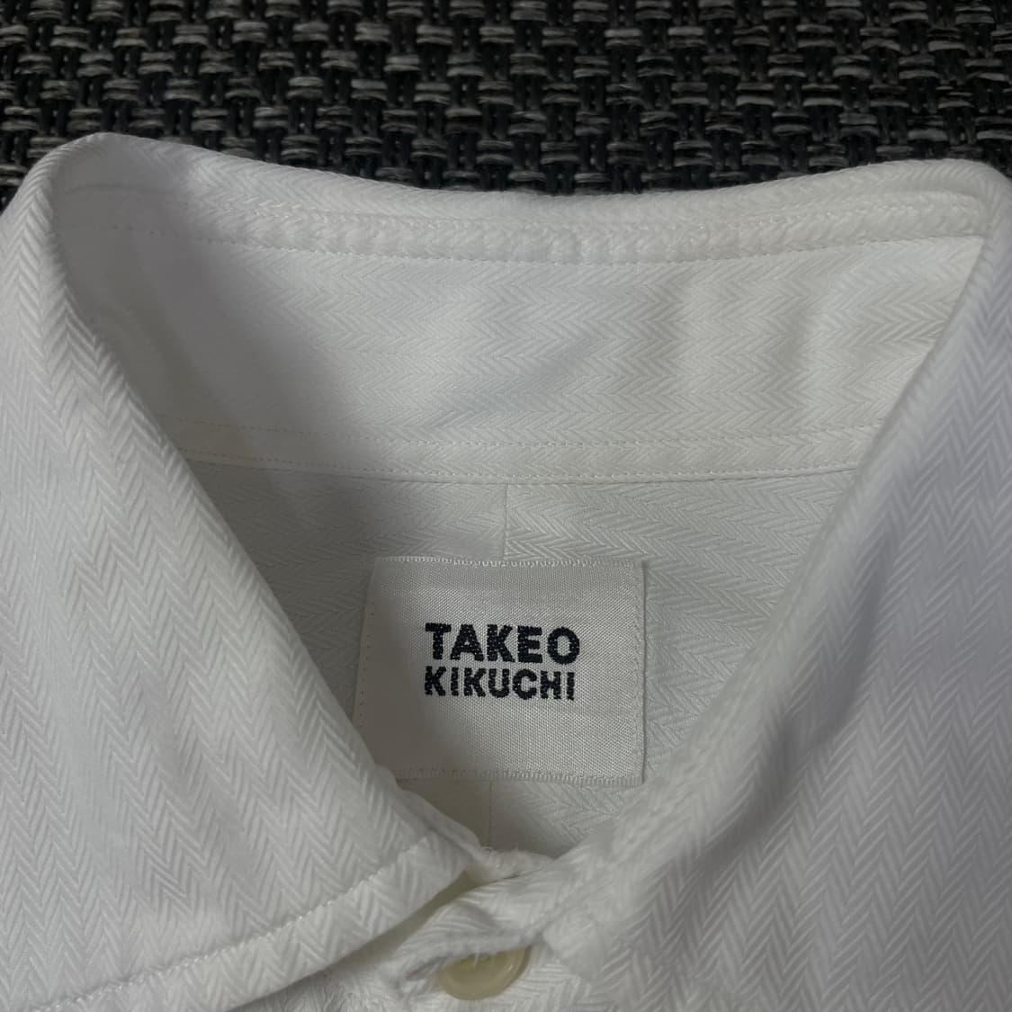 타케오키쿠치 화이트 원포켓 긴팔 셔츠 상품이미지4