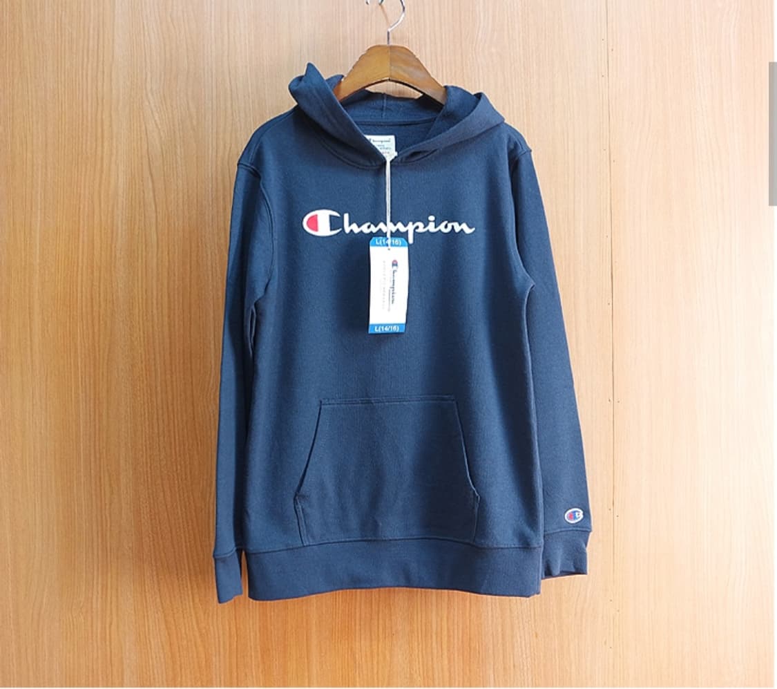 새제품~!!  챔피온  네이비 후드~ 우먼 S 사이즈 상품이미지3