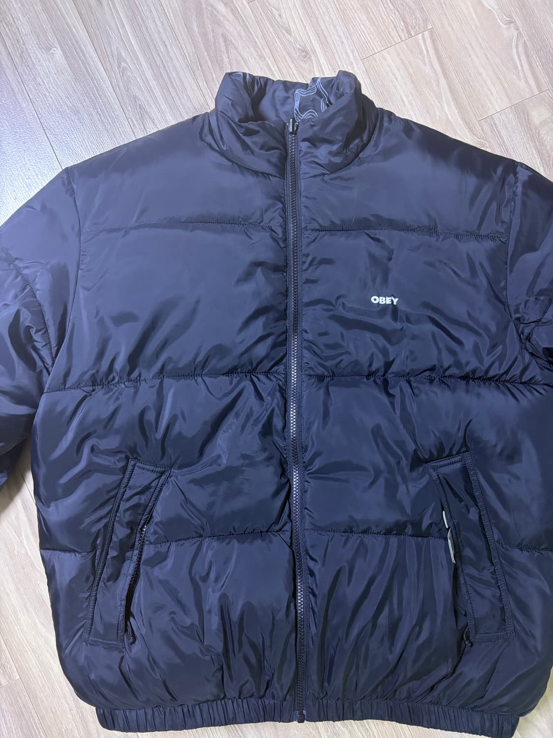 OBEY오베이 푸퍼 패딩 블랙 L 상품이미지1