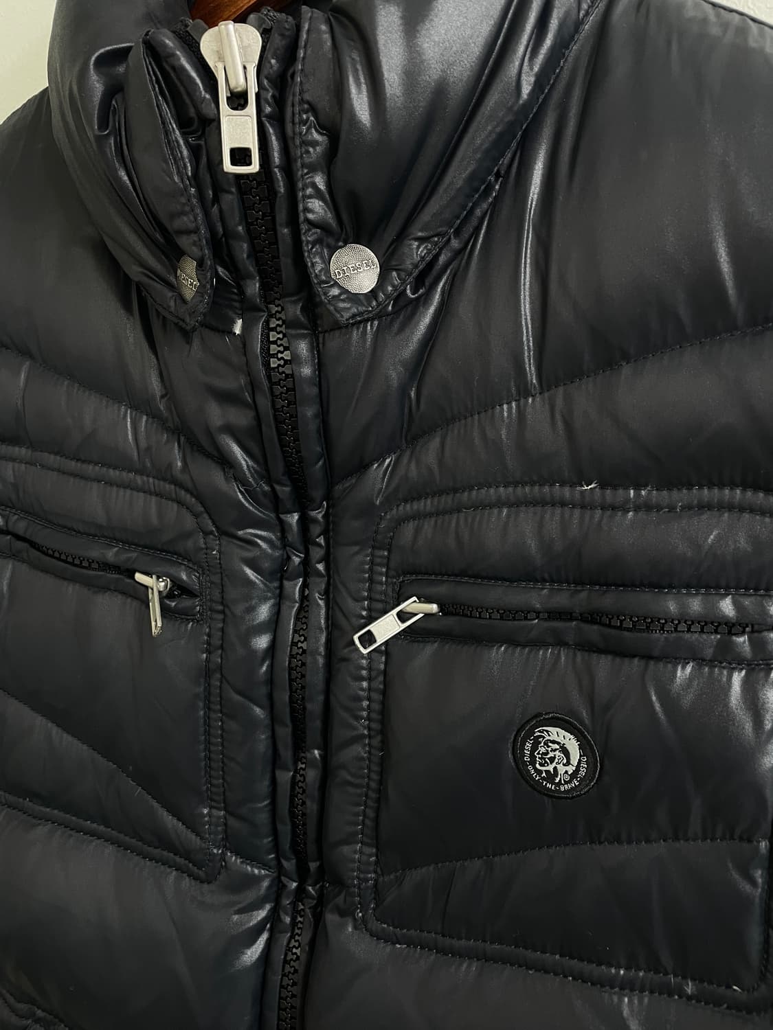 디젤 바니쉬 패딩 조끼 상품이미지5