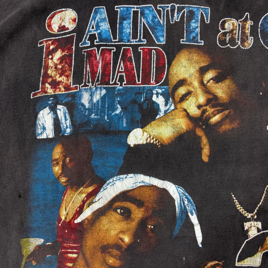 빈티지 90s Tupac California Love 투팍 랩티셔츠 상품이미지9