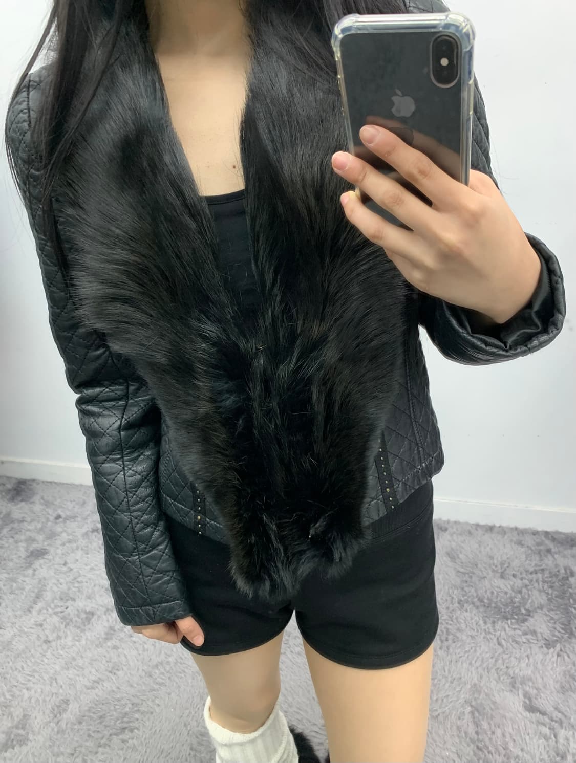 램스킨 퀄팅 자켓 상품이미지3